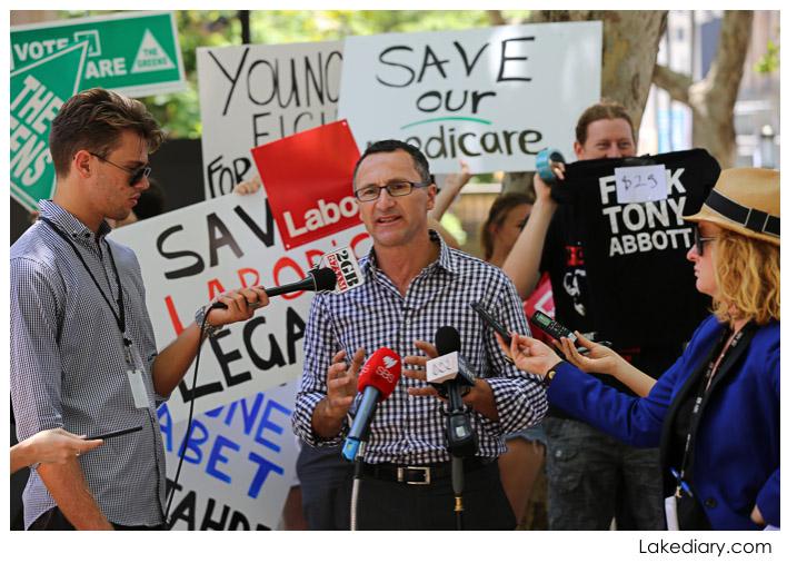 sydney save our medicare rally save our medicare rally - Greens Senator Richard Di Natale