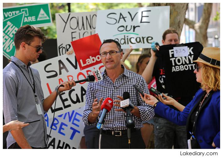 save our medicare rally - Greens Senator Richard Di Natale