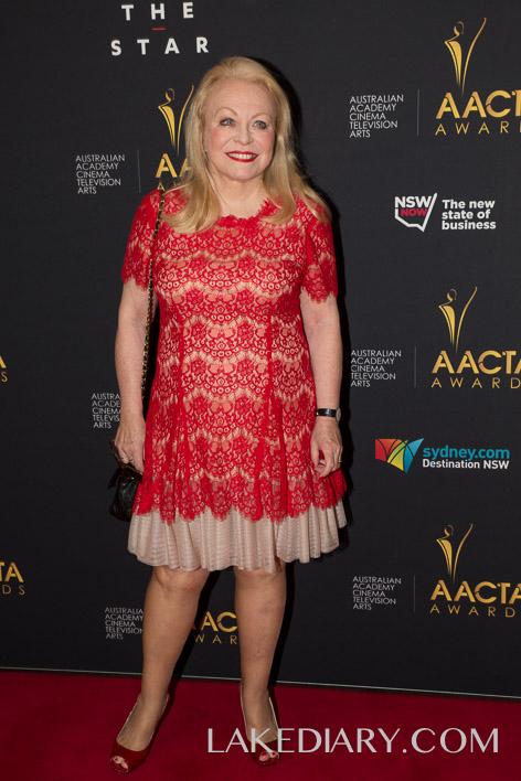 Jackie Weaver AACTA red dresses-001-5