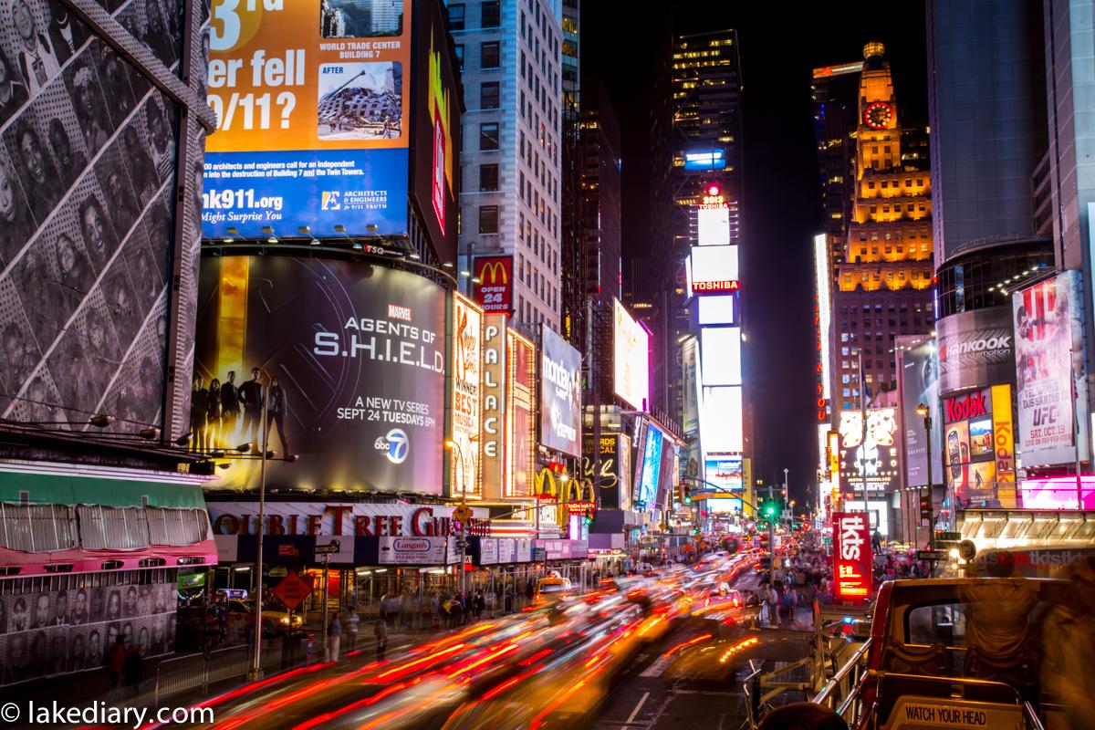 New York: Time Square at night