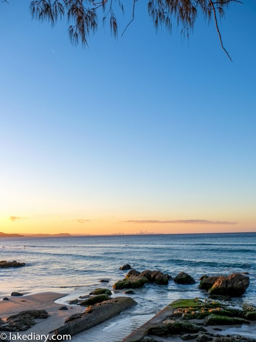 Sunset At Coolangatta - Lake Diary