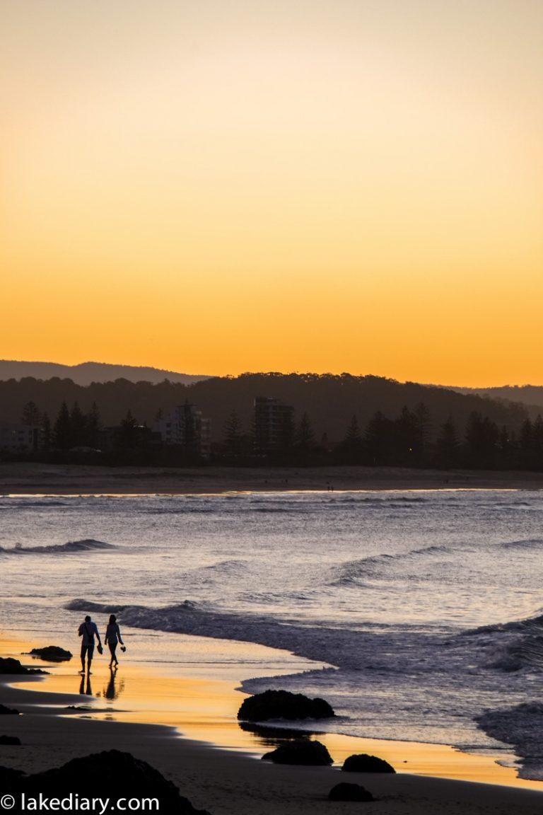 Sunset At Coolangatta - Lake Diary