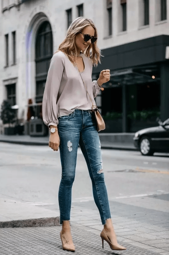 jeans with heels